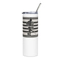 20oz Flag Green Lean Golfer Stainless Steel Tumbler