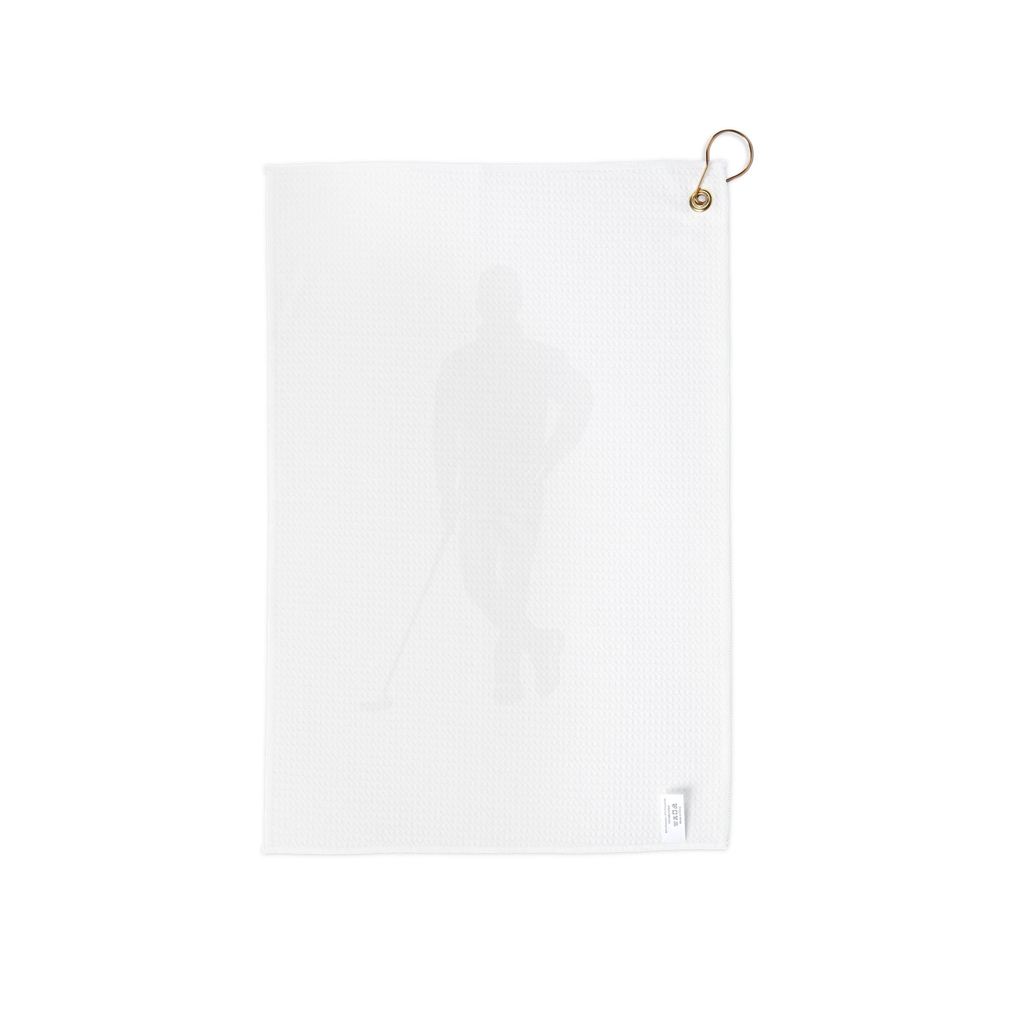 Green Lean Golfer Silhouette Towel | Golf Club Towel Accessory