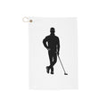 Green Lean Golfer Silhouette Towel | Golf Club Towel Accessory